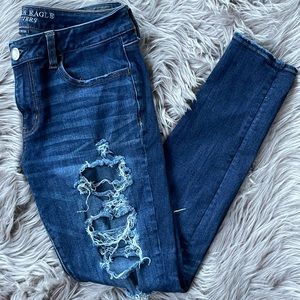 American Eagle Destroyed Skinny Jeans